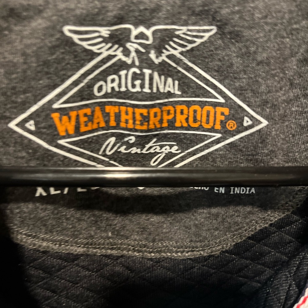 Weatherproof Men's Black Zip-Up Quilted Sweater - Picture 4 of 9